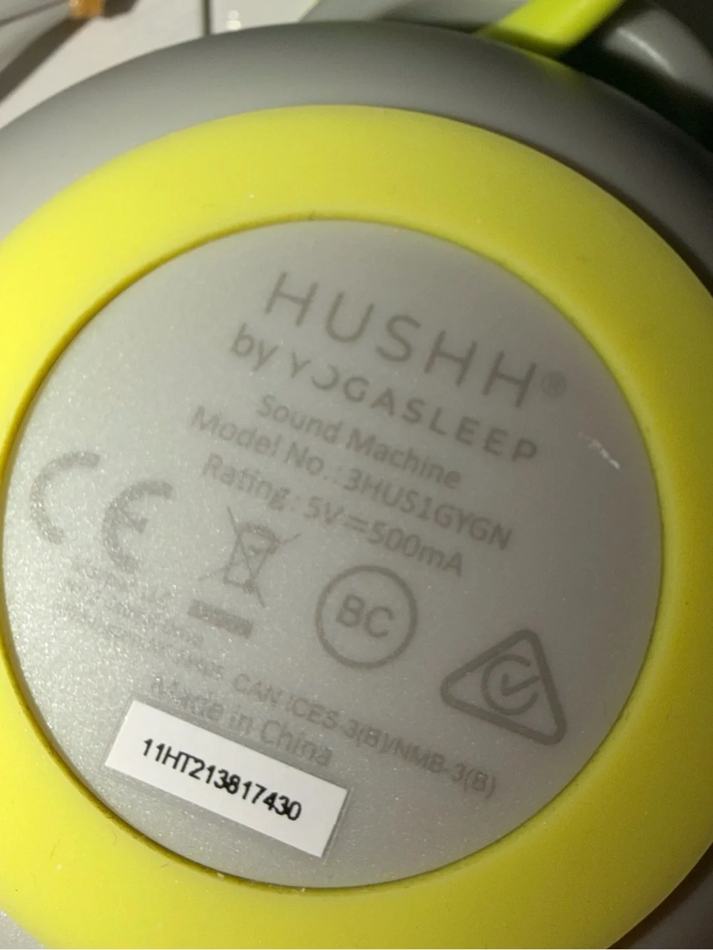 Yogasleep Hushh Portable White Noise Machine